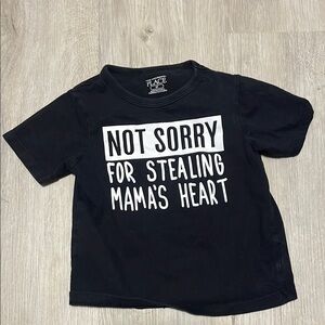 4/$30 The Children's Place Black “Stealing Mamas heart” size 3T